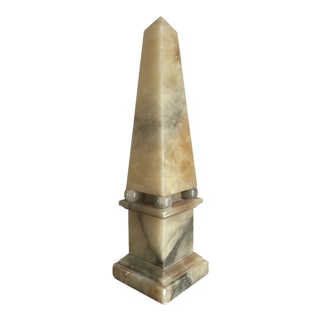 Alabaster MCM Obelisk For Sale