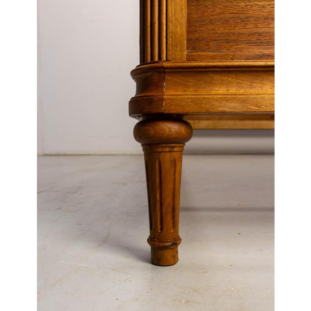 Antique French Carved Walnut Bed, 1890s For Sale - Image 9 of 12