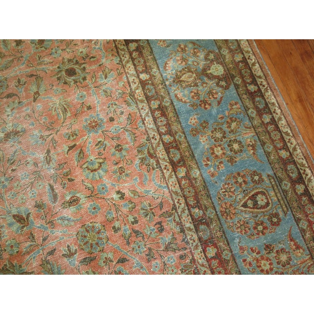Antique Persian Kashan Carpet - 9'8" x 11'8" For Sale - Image 10 of 18