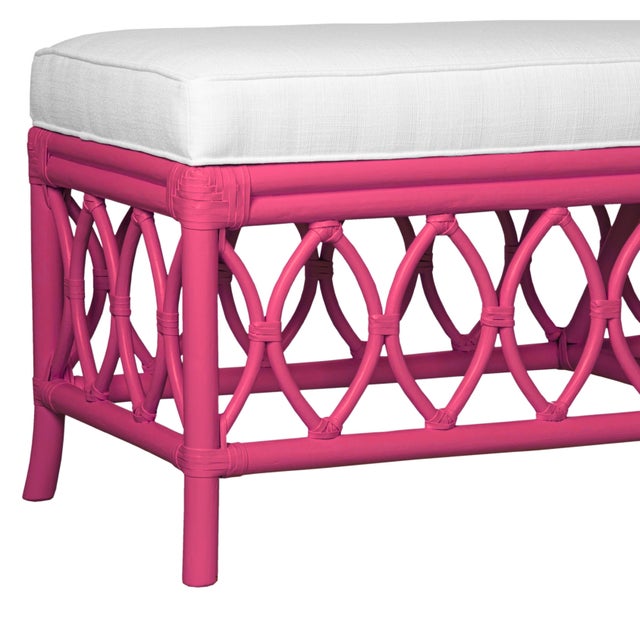 Lillian Bench - Pink For Sale In West Palm - Image 6 of 8