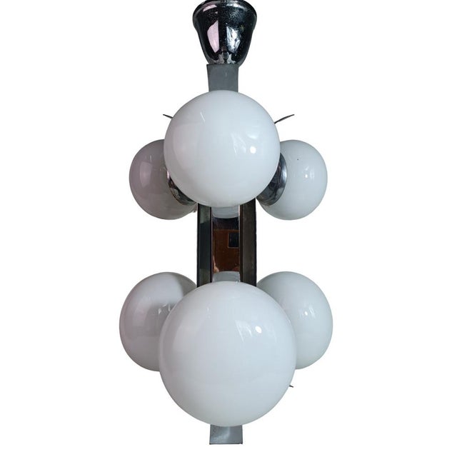 Mid-Century Modern Sputnik Ceiling Lamp, 1960s For Sale - Image 3 of 7
