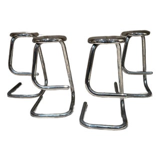Mid Cenutry Post Modern K700 "Paperclip" Bar Stools by Kinetics Furniture For Sale