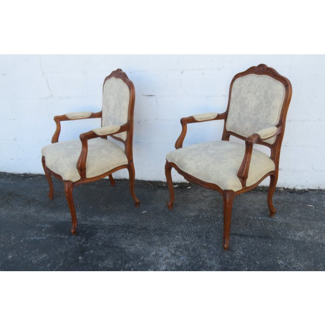 Ethan Allen French Living Bed Room Den Fireplace Side Chairs a Pair 6261 For Sale In Miami - Image 6 of 18
