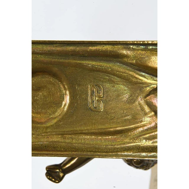 Pair Fine Italian Brevettato Cherub Brass Lighting Sconces For Sale - Image 11 of 11