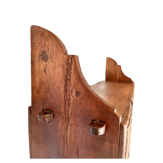 Wood Late 18th Century Georgian Wall-Hanging Cabinet For Sale - Image 7 of 7