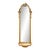 Mid 20th Century Italian Giltwood Pier Mirror With Integrated Console Shelf For Sale