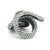 Metal 1970s Sculptural Sterling Silver Serpent Ring, Size 7.25 For Sale - Image 7 of 11
