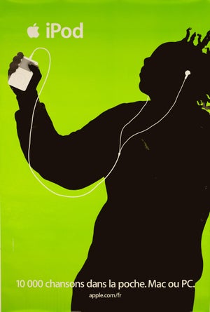 Apple iPOD — Silhouette Advertising Poster — c.2000–2007