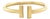 Tiffany & Co. 18ct Yellow Gold T Wire Ring 3.41g, Size 6.25 For Sale