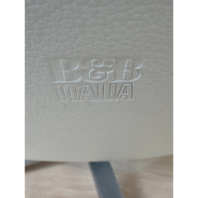B&B Italia B&b Italia Metropolitan Leather Lounge Chair & Ottoman by Jeffrey Bernett For Sale - Image 4 of 4