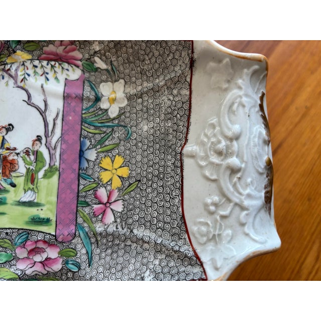 Early 19th Century Antique Mason’s Ironstone Centerpiece Tazza – Chinoiserie Compote Bowl C. 1820 For Sale - Image 5 of 11