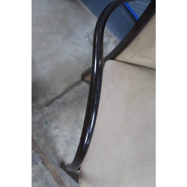 Early 21st Century Italian Post Modern Microsuede Dining Side & Arm Chairs - Set of 6 For Sale - Image 5 of 12