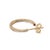 Early 21st Century 18k Yellow Gold 0.63ctw Pave Diamond and Ruby Open Hoop Earrings, A Pair For Sale - Image 5 of 8