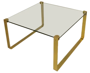 Brass Coffee Table by Friedrich Wilhelm Möller for Ronald Schmitt, 1970s