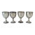 Antique Derby S. P. Co. International Silverplate Goblets, Set/4 For Sale