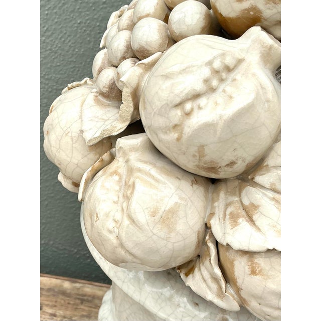 Ceramic Vintage Italian Glazed Ceramic Topiary For Sale - Image 7 of 12