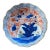 Antique Japanese Arita Imari Scalloped Porcelain Bowl – Hand Painted Blue & Iron Red For Sale