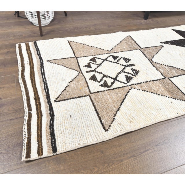 Vintage Turkish Hand-Knotted Runner For Sale - Image 6 of 8