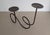 Late 20th Century Vintage Double Loop Metal Candleholder For Sale - Image 5 of 8