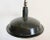 Mid-Century Modern Industrial Dark Gray Enamel Hanging Lamp, 1950s For Sale - Image 3 of 11