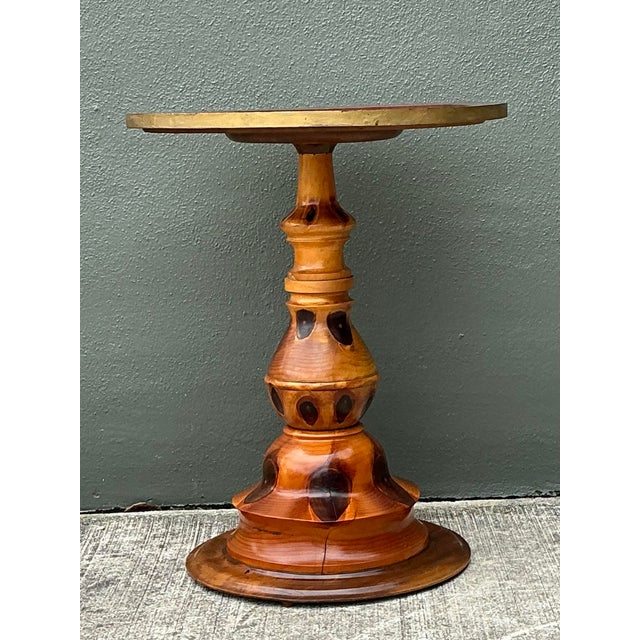 Vintage Turned Wood Butterly Wing Table For Sale - Image 12 of 12