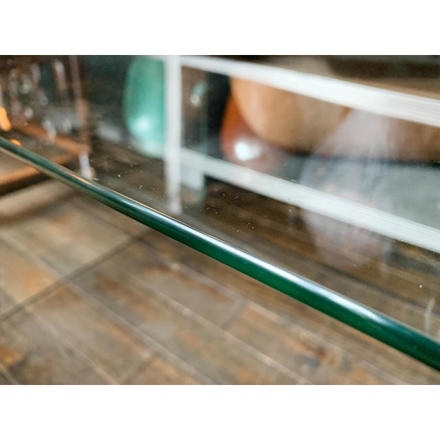 Transparent 20th Century Italian Glass Waterfall Coffee Table in the Style of Angelo Cortesi For Sale - Image 8 of 10