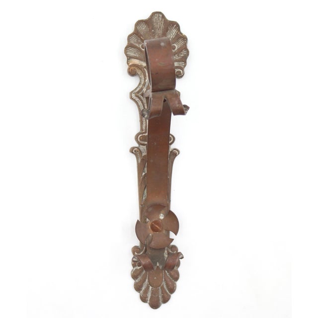 Traditional Vintage Brass Curtain Rod Wall Bracket For Sale - Image 3 of 7
