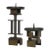 Signed Late 20th Century Heavy Iron Modernist Blacksmith Signed Pricket Candlesticks- Set of 2 For Sale