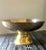 Brass Footed Brass Bowl with Etched Gold Detailing For Sale - Image 8 of 10