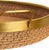 2020s Matthew Izzo Home Babs 18" Natural Rattan & Brass Serving Tray For Sale - Image 5 of 5