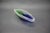 Mid-Century Czechoslovakian Novy Bor Blue and Green Art Glass Bowl, 1960s For Sale - Image 4 of 11