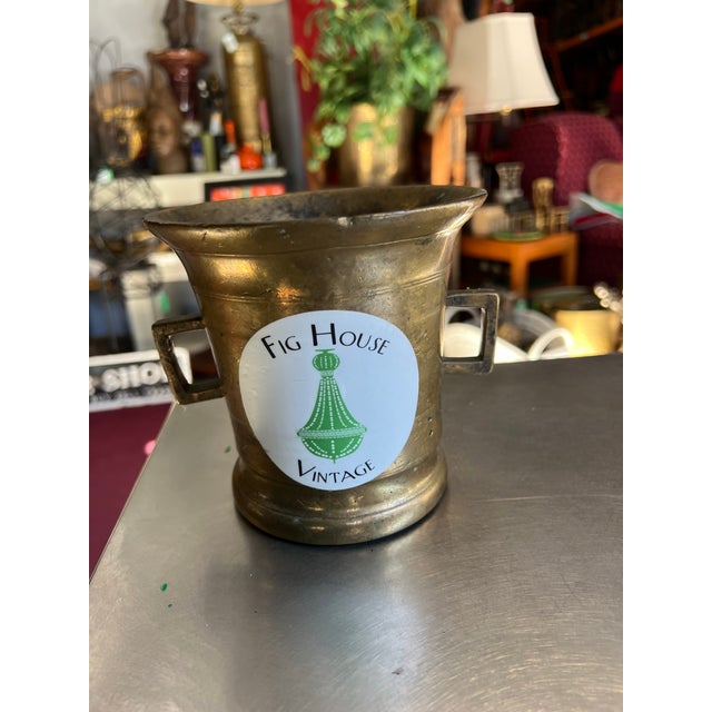 Heavy Bronze Vintage Cup Style Catchall For Sale - Image 4 of 10