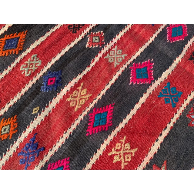Vintage Turkish Kilim Rug - For Sale In Raleigh - Image 6 of 10