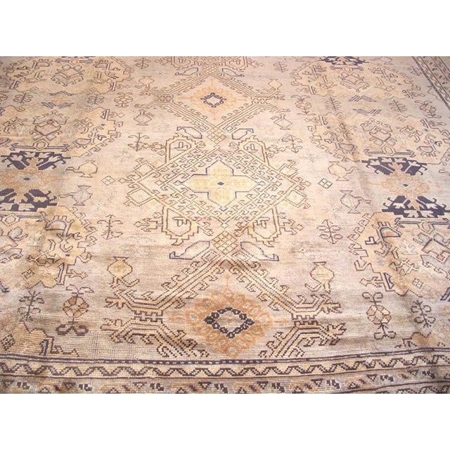 Early 20th Century Turkish Oushak Carpet ( 13' x 18'4" - 395 x 560 )