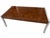 Mid-Century Modern 1970s Rare Leon Rosen for Pace Collection Burl Wood & Chrome Executive Desk For Sale - Image 3 of 11