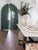 Contemporary Architectural Marble & Onyx Console Table With Blackened Iron Base For Sale - Image 3 of 8