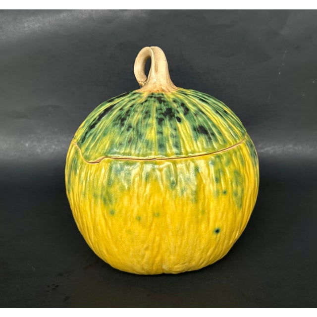 Handmade in 1995 by Patricia Garrett in her Berkeley, California studio, this pumpkin gourd tureen is a beautiful example...