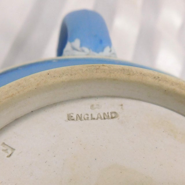 Blue 1950s Light Blue Wedgwood Jasperware Teapot For Sale - Image 8 of 9