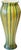 Japanese Reed Glass Vase in Shades of Green from Oljos Glass For Sale - Image 7 of 7