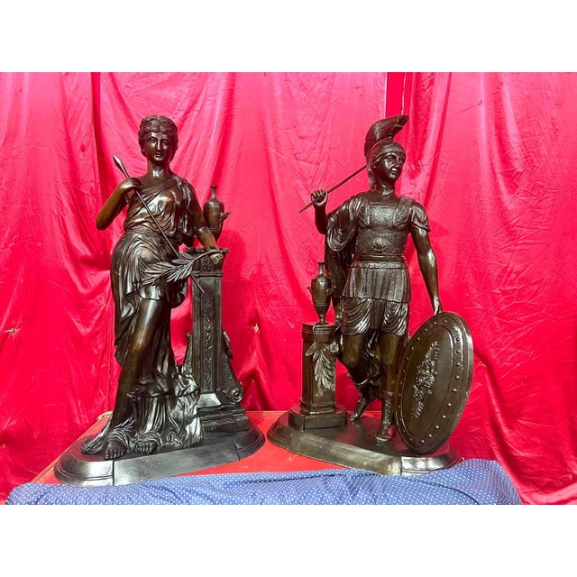 Athena and Perseus, 1922, Bronze, Set of 2 For Sale - Image 6 of 6