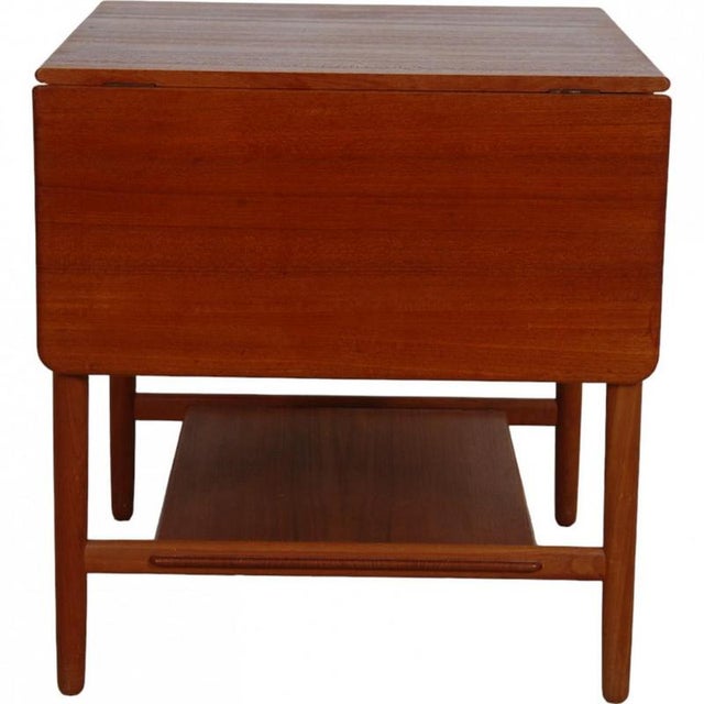 Sewing Table in Teak by Hans Wegner, 1970s For Sale - Image 3 of 15