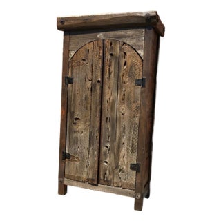 Rustic Wooden Armoire For Sale