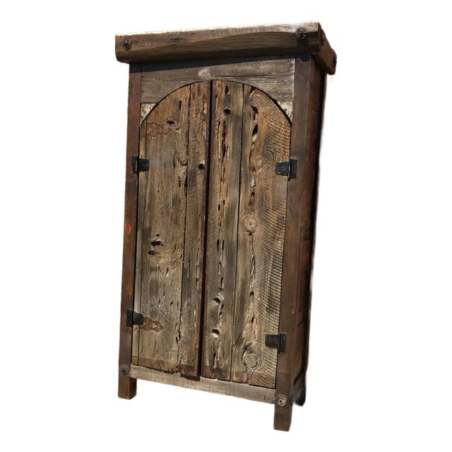 Rustic Wooden Armoire For Sale
