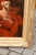 Red English Late 19th Century Vertical Oil Painting of a Dog Sitting in an Armchair For Sale - Image 8 of 10