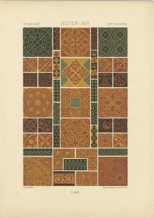 Firmin-Didot after Albert Racinet, XLVI of L’Ornement Polychrome, 1869, Paper