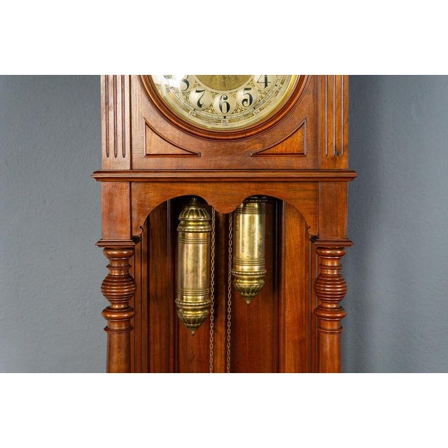 Antique Gründerzeit Grandfather Clock, Late 19th Century For Sale - Image 10 of 18