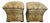 Lexington Upholstered Stools/Ottomans With Nailheads -a Pair For Sale