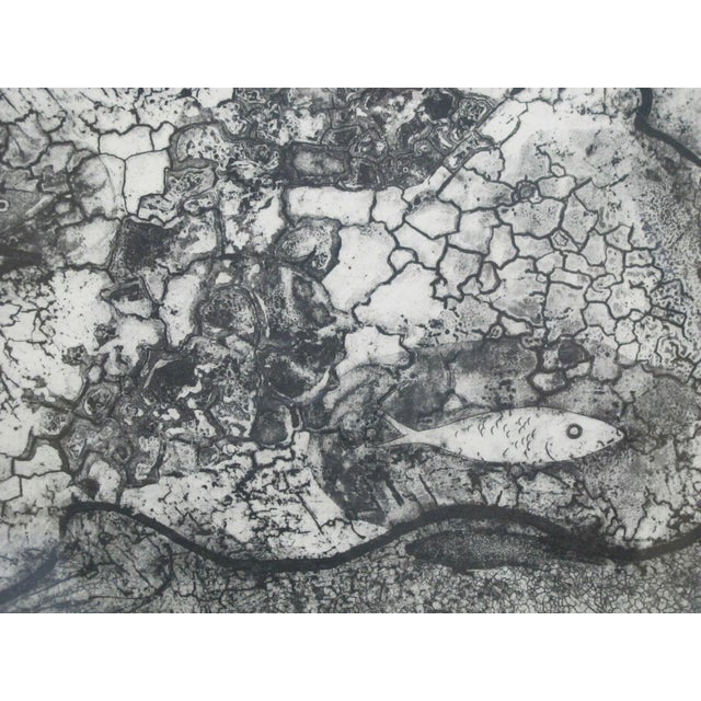 Nautical Charles Heaney Signed Limited Edition the Net Fishing Etching Print For Sale - Image 3 of 7