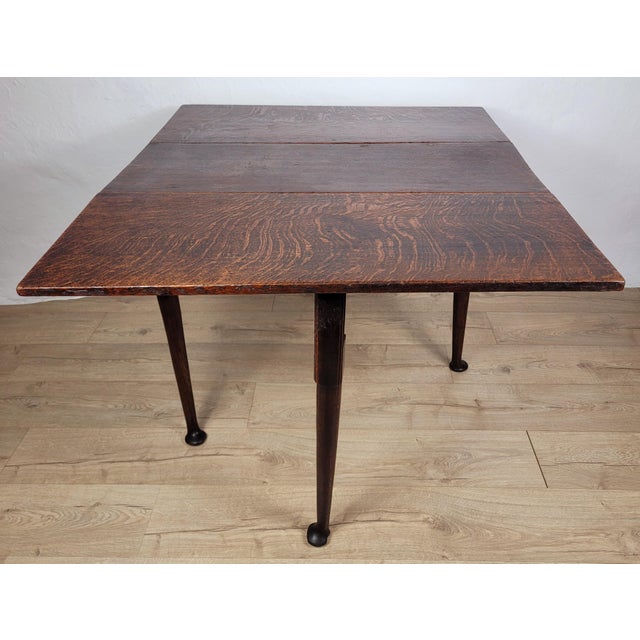 Georgian Drop-Leaf Dining Table in Oak, 1820s For Sale - Image 9 of 18
