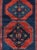 Traditional 1930s Red and Blue Caucasian Tribal Kazak Rug For Sale - Image 3 of 5